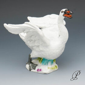 Meissen Figur Schwan 1.Wahl Knaufzeit um 1900 Jhd.