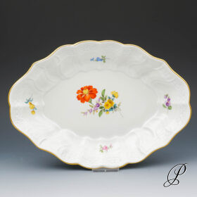 Beilagenschale / Gebäckschale Meissen im Dekor Blume3