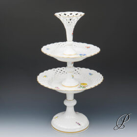 große Etagere Meissen im Dekor Blume2