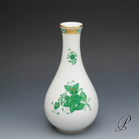Vase Herend im Dekor Apponyi grün