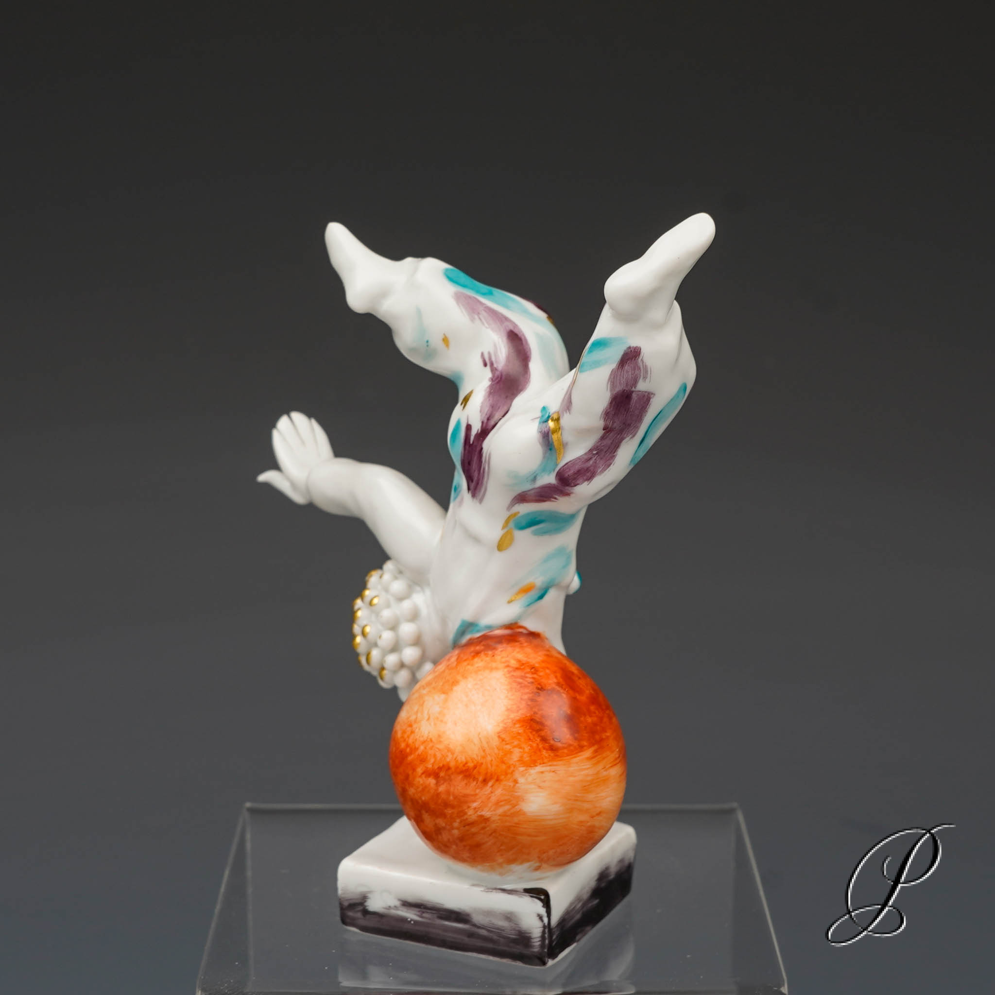 Figur Meissen 1.Wahl von Peter Strang "Radschlagendes Kind" – Bild 4