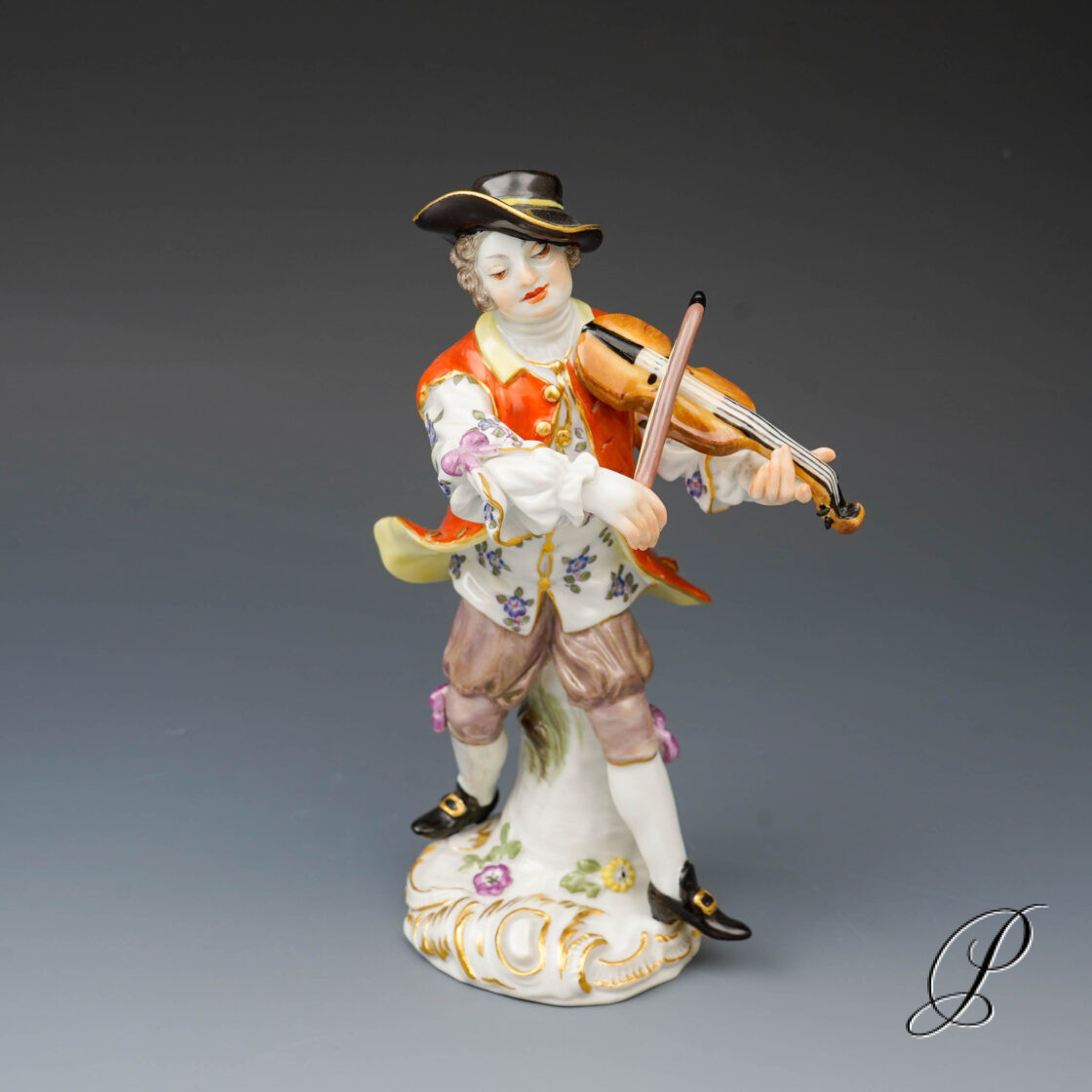 Figur Meissen 1.Wahl aus der Gglanten Kapelle der Geiger