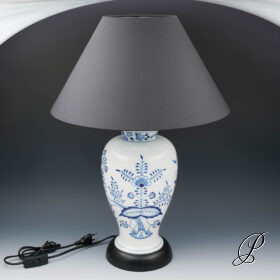 wunderschöne Lampe Meissen im Dekor Zwiebelmuster