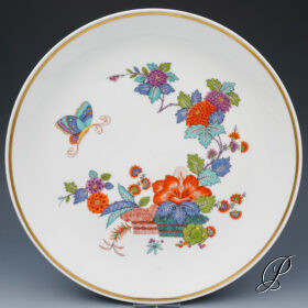 Wandteller Meissen 1.Wahl mit Indischer Blumenmalerei nach Schloßvase2