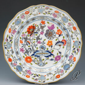 Teller Meissen 1.Wahl um 1900 Jhd. buntes Zwiebelmuster