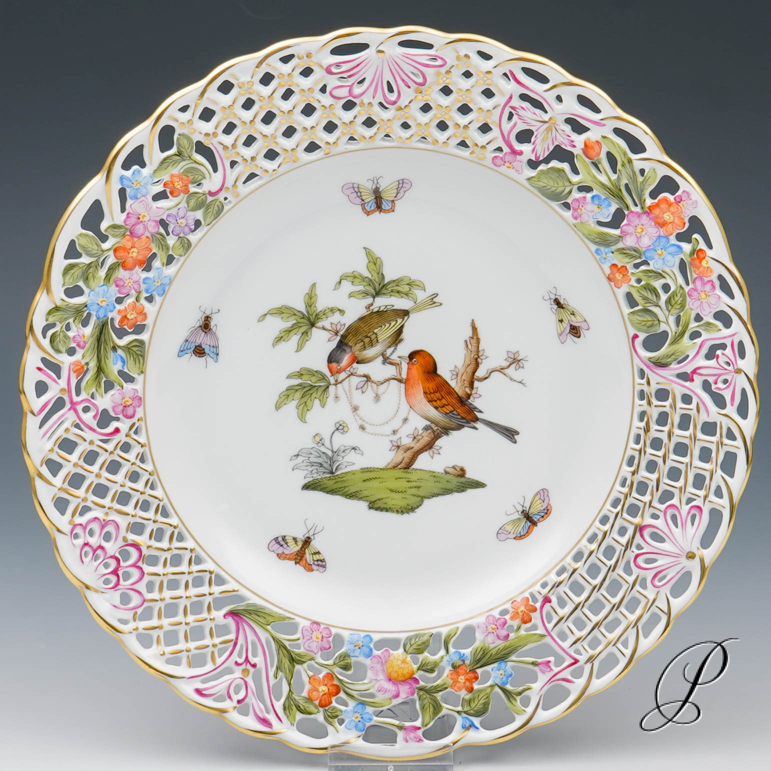 Durchbruchteller Herend (Nr.1) im Dekor Rothschild