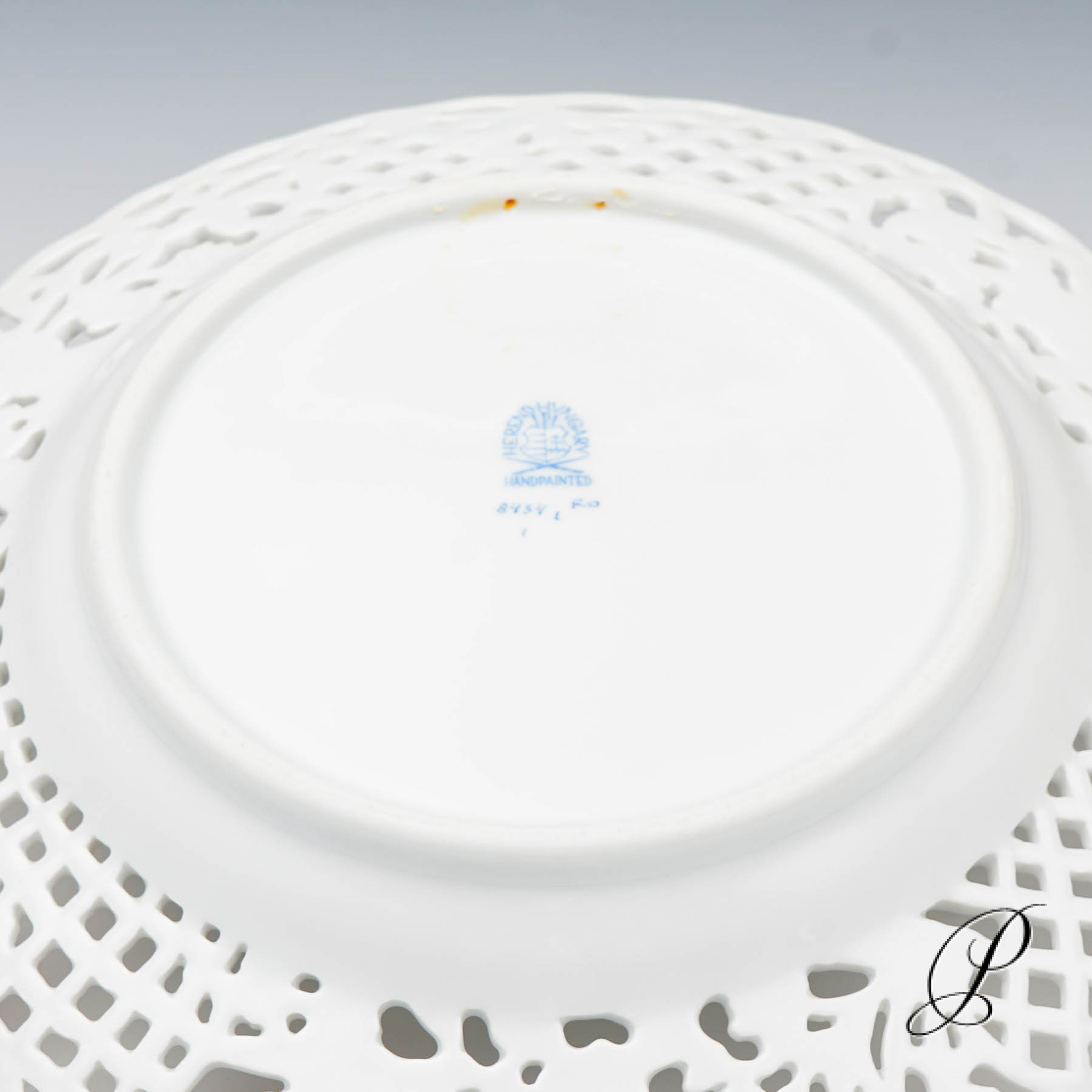 Durchbruchteller Herend (Nr.1) im Dekor Rothschild – Bild 5