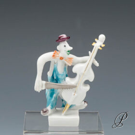 Figur Meissen 1.Wahl Clown aus der Clownkapelle von Peter Strang