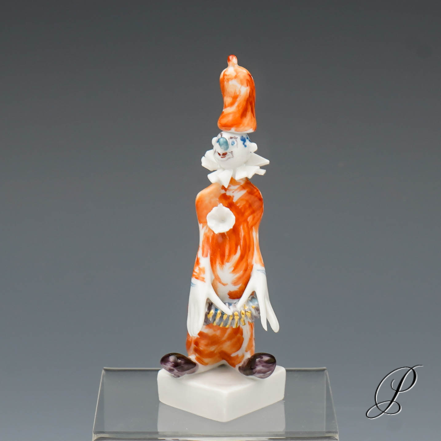 Figur Meissen 1.Wahl Clown aus der Clownkapelle von Peter Strang