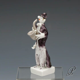 Figur Meissen 1.Wahl Clown aus der Clownkapelle von Peter Strang