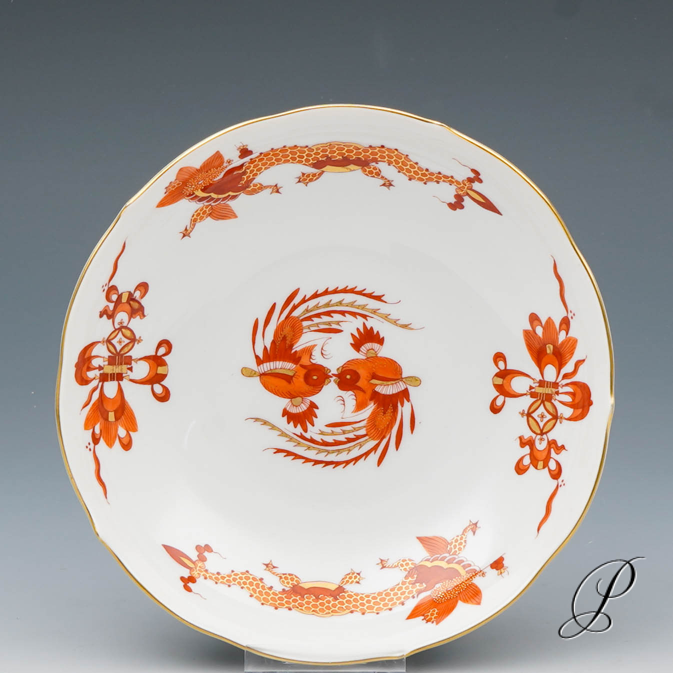 Kaffeegedeck Meissen 1.Wahl reicher Drache rot – Bild 8