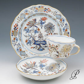 Kaffeegedeck Meissen im Dekor Zwiebelmuster Royal