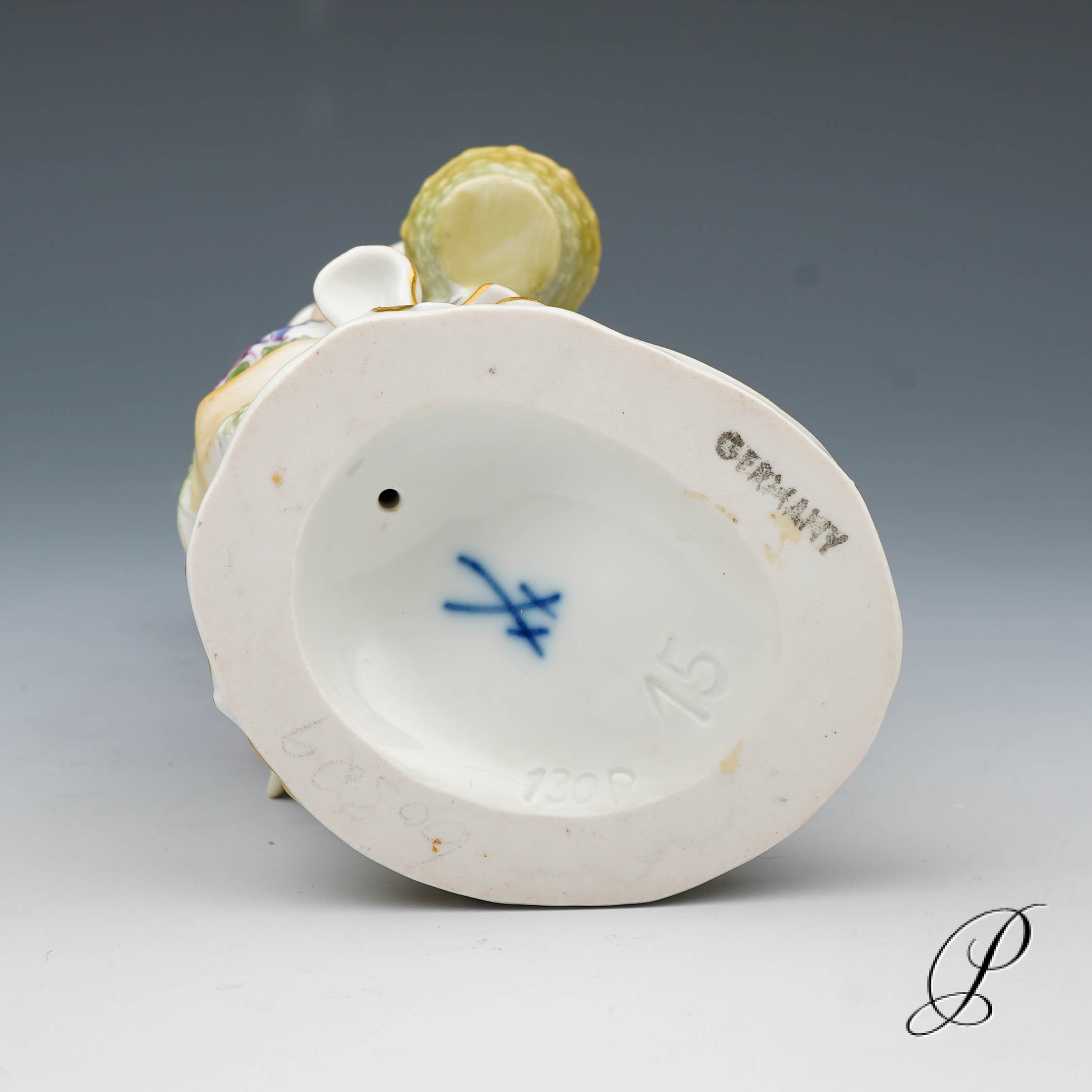 Gärtnerkind Meissen 1.Wahl Gärtnermädchen mit Früchtekorb – Bild 11