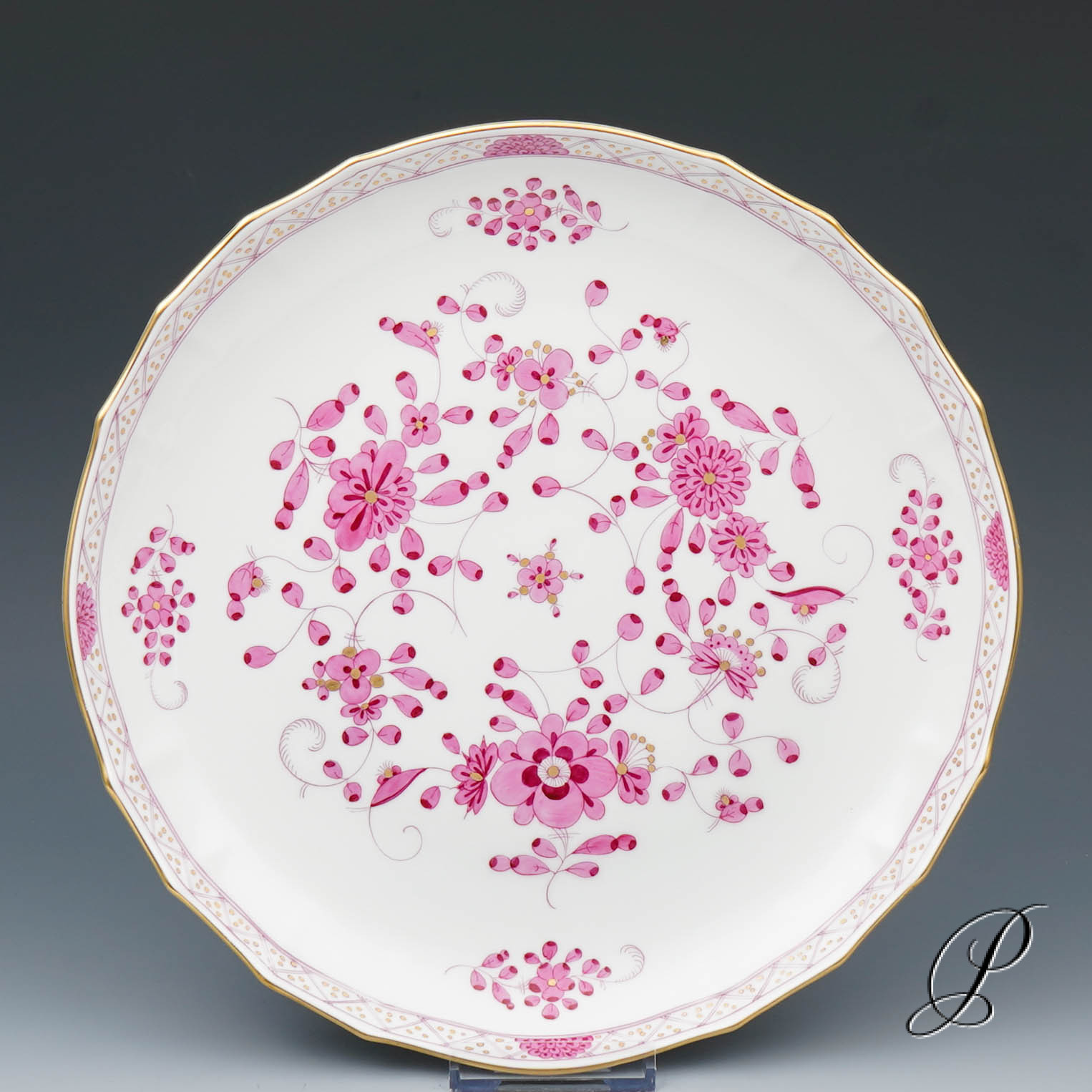 Kaffeeservice Meissen 1.Wahl reiche Indische Malerei purpur – Bild 3