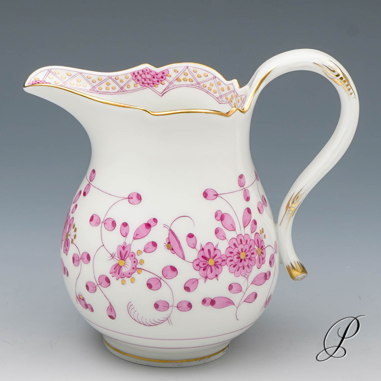 Kaffeeservice Meissen 1.Wahl reiche Indische Malerei purpur – Bild 8