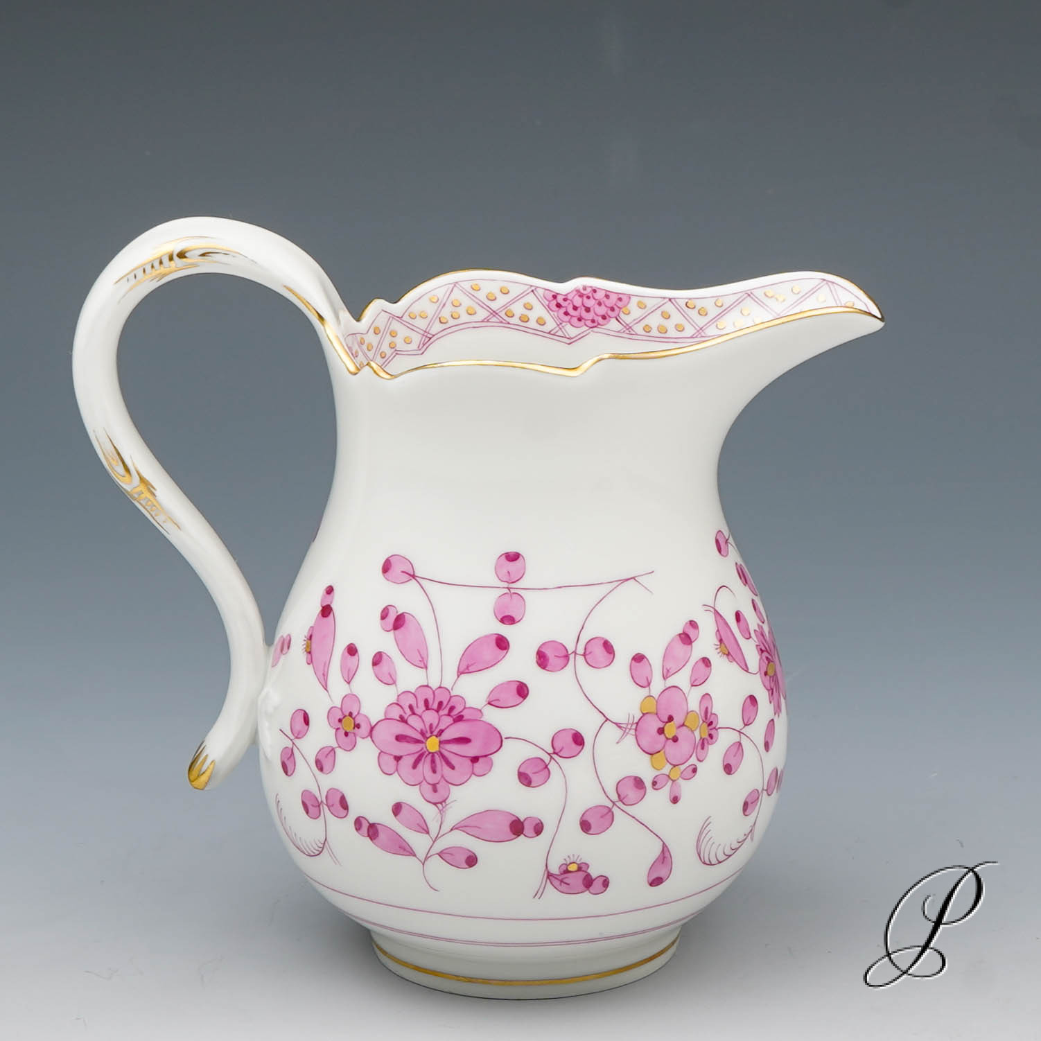 Kaffeeservice Meissen 1.Wahl reiche Indische Malerei purpur – Bild 10