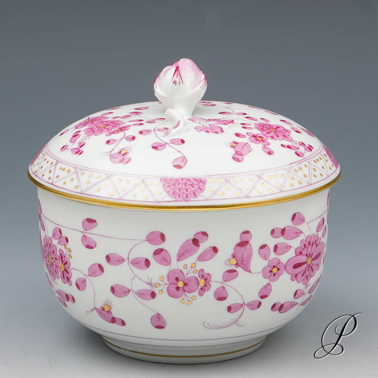 Kaffeeservice Meissen 1.Wahl reiche Indische Malerei purpur – Bild 13