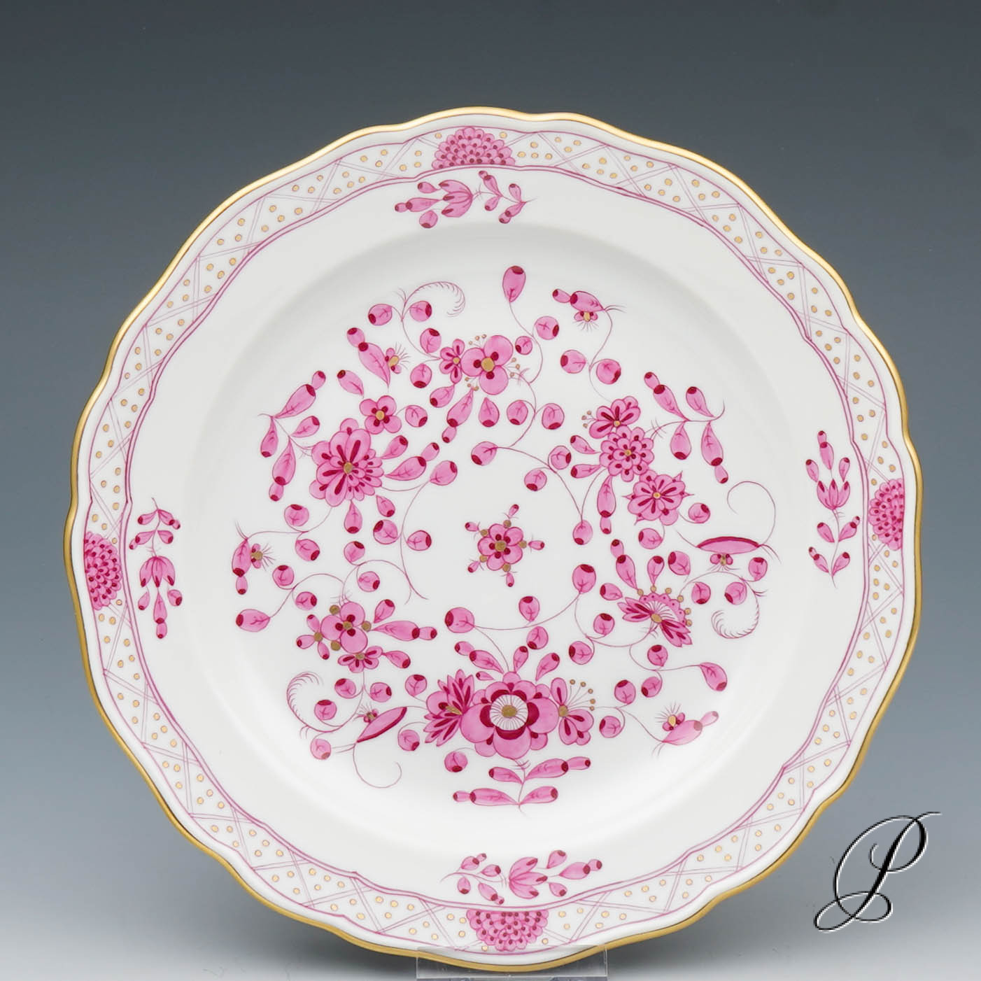 Kaffeeservice Meissen 1.Wahl reiche Indische Malerei purpur – Bild 18