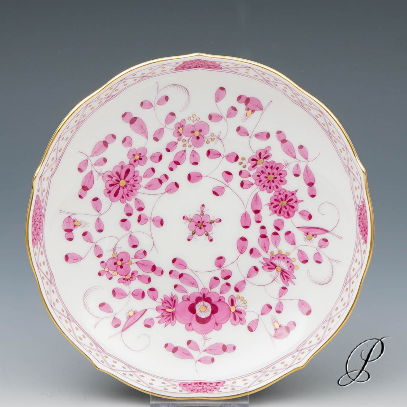 Kaffeeservice Meissen 1.Wahl reiche Indische Malerei purpur – Bild 20