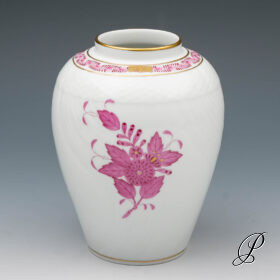 Vase Herend im Dekor Apponyi purpur