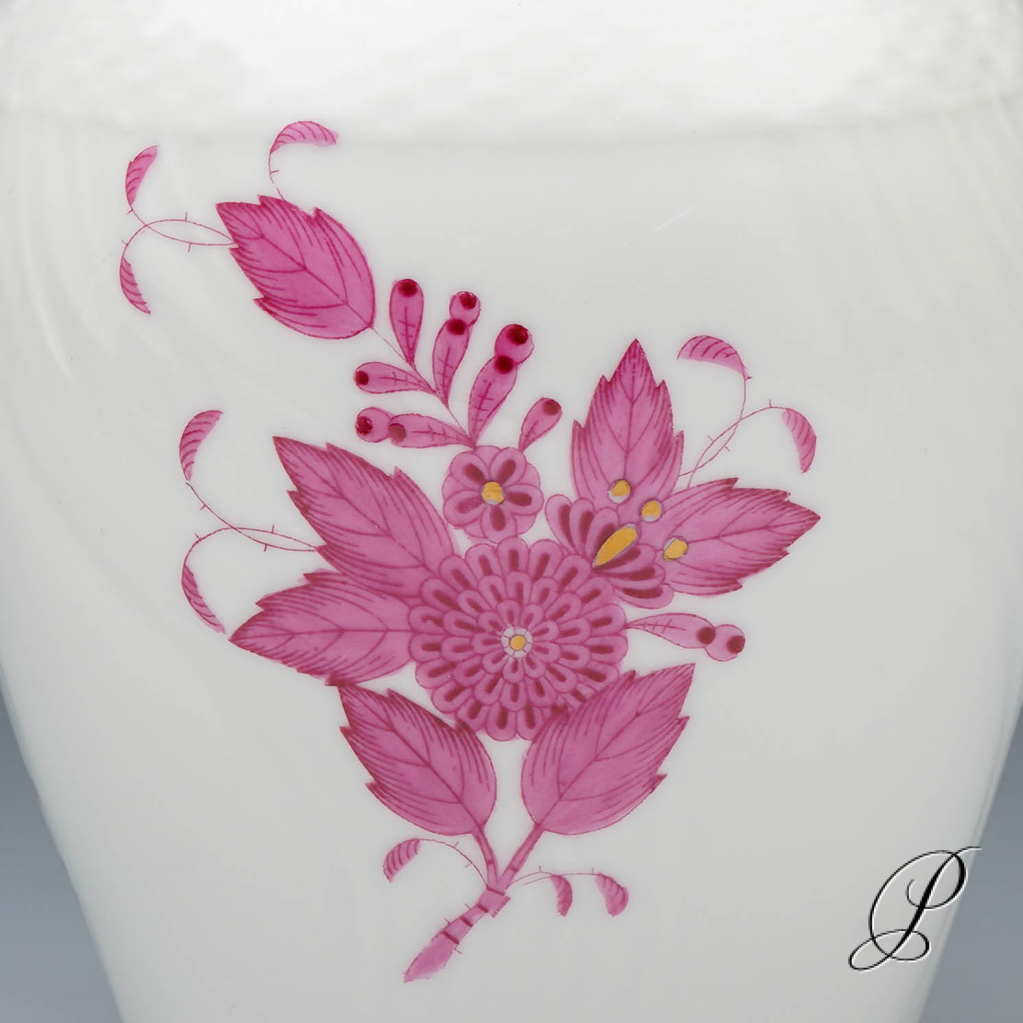 Vase Herend im Dekor Apponyi purpur – Bild 2