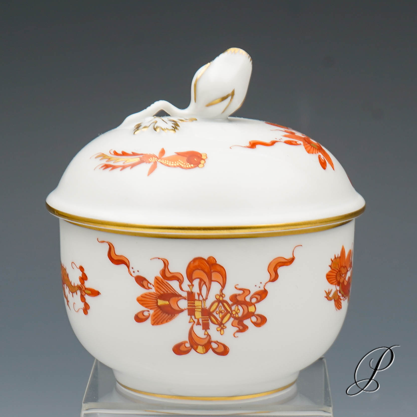 Mokkaservice Meissen 1.Wahl Reicher Drache rot – Bild 7