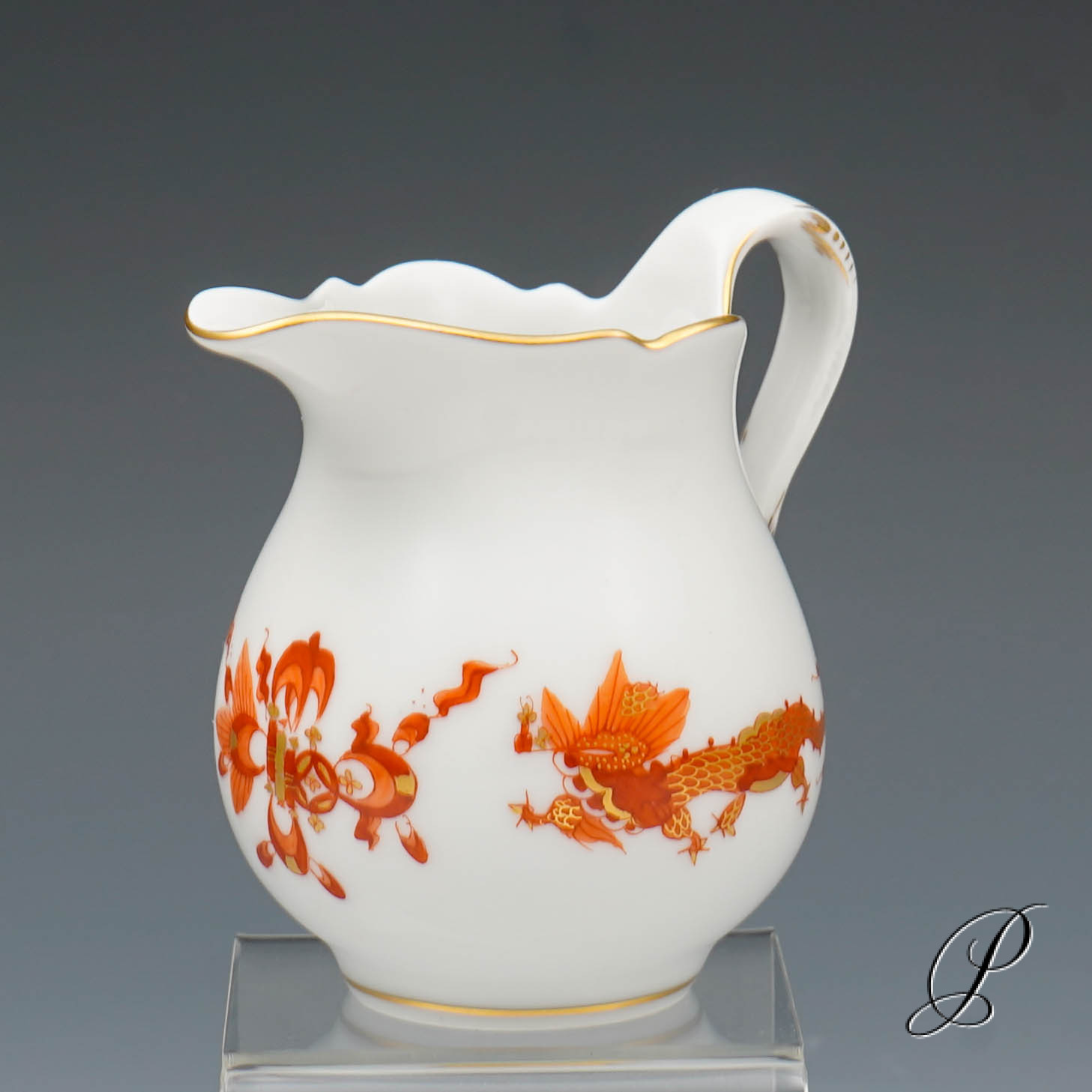 Mokkaservice Meissen 1.Wahl Reicher Drache rot – Bild 12