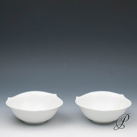 2 Müslischalen oder Beilageschalen Meissen Wellenspiel Relief