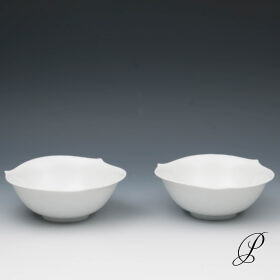 2 Müslischalen oder Beilageschalen Meissen Wellenspiel Relief