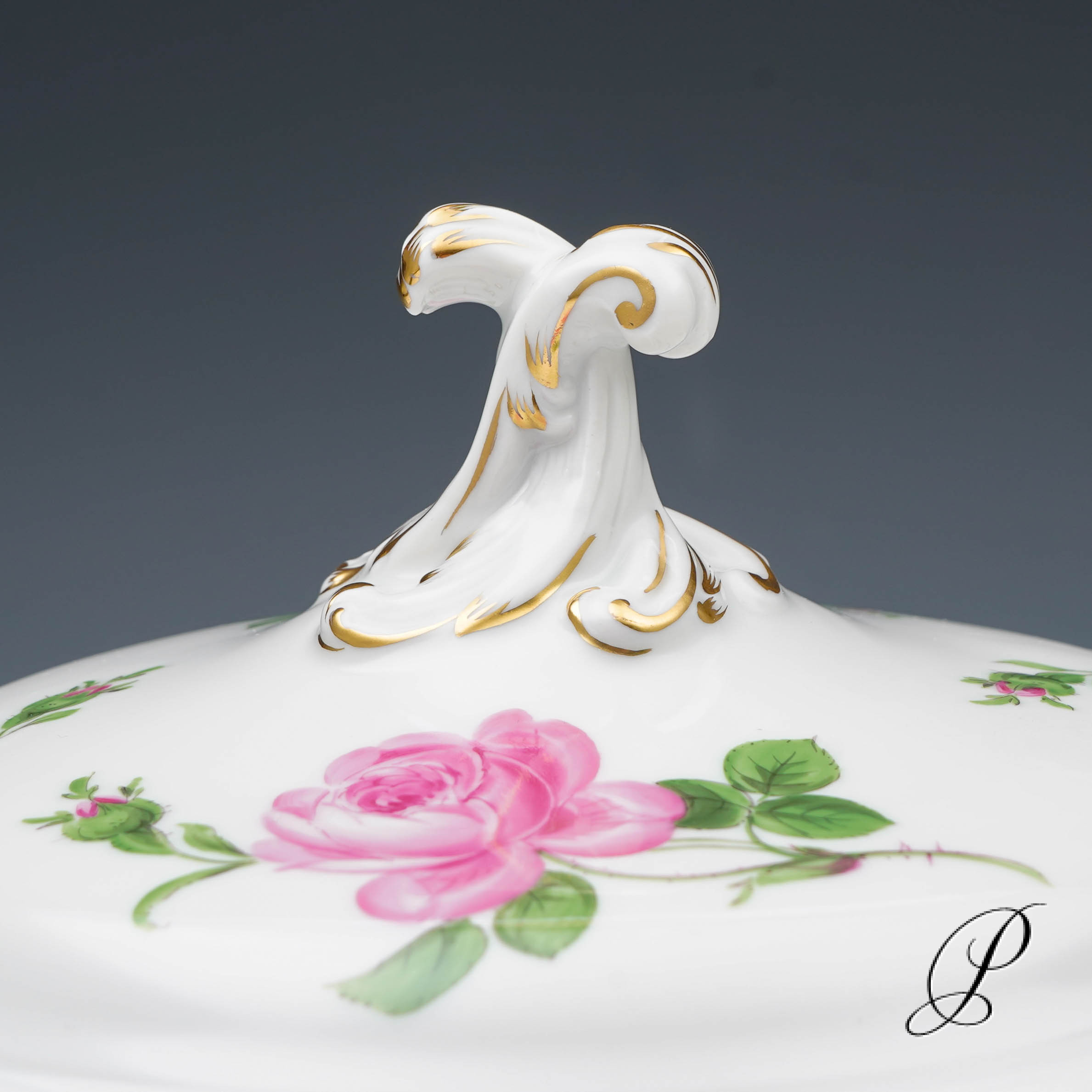 Terrine Meissen im Dekor Rote Rose – Bild 3