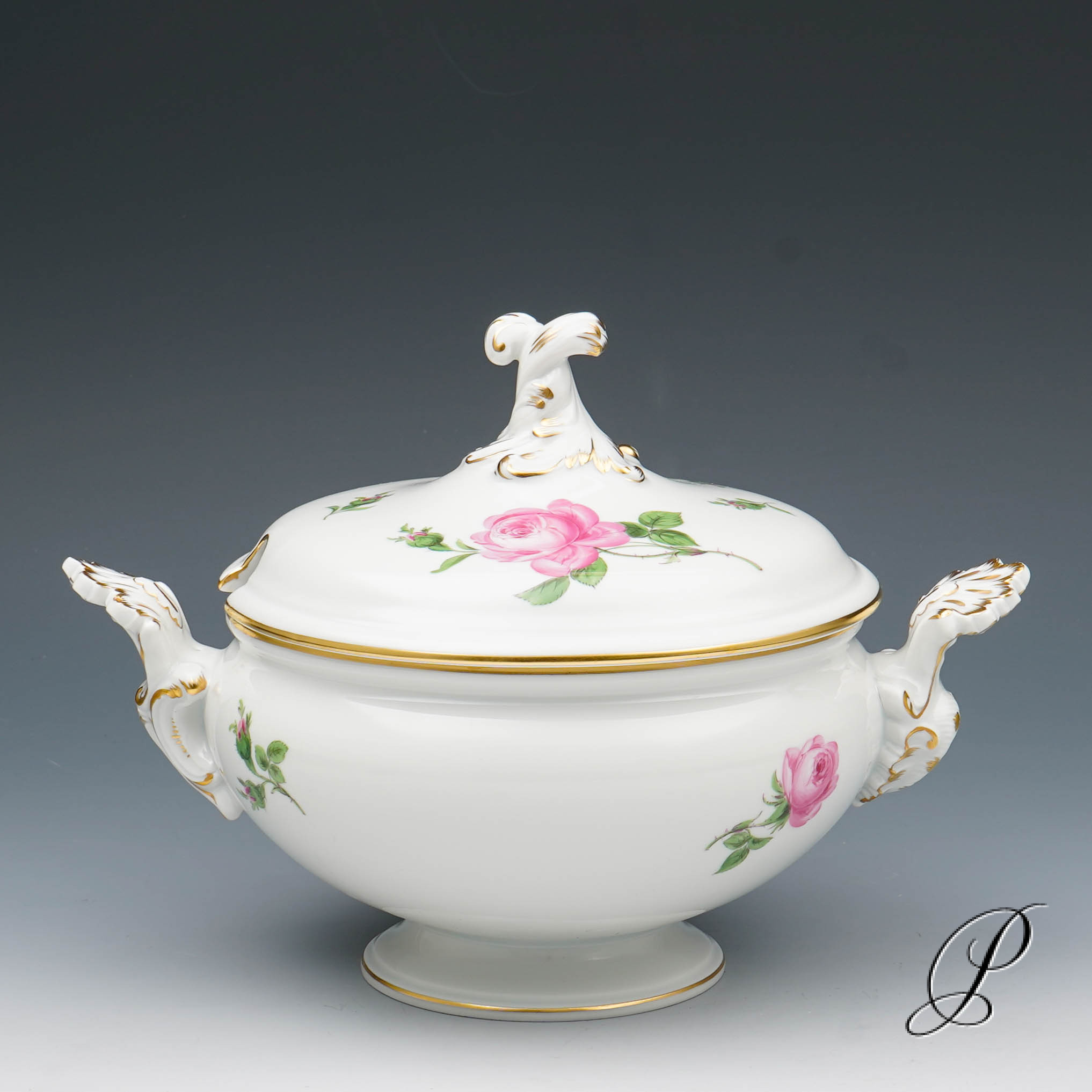 Terrine Meissen im Dekor Rote Rose – Bild 8