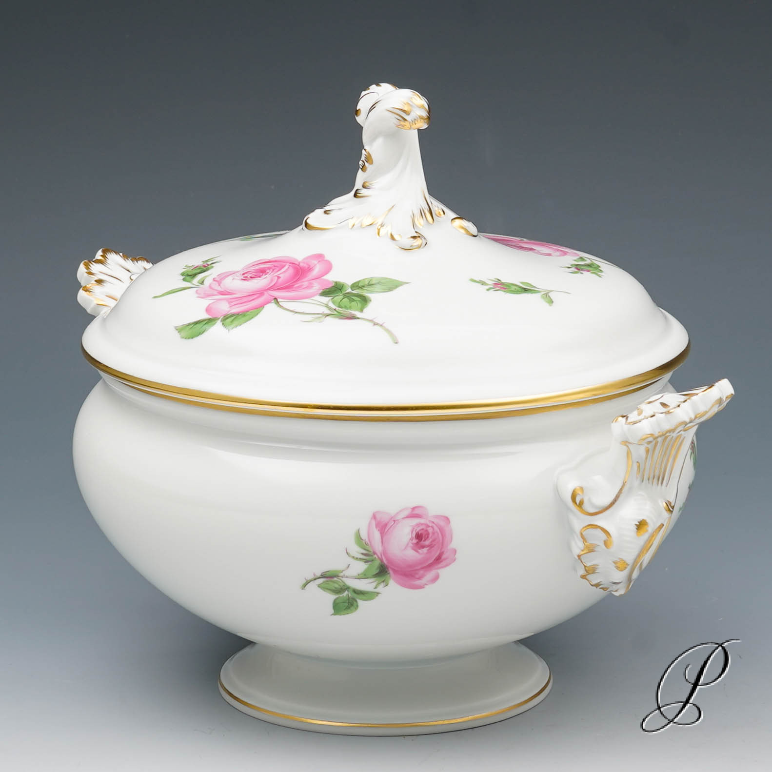Terrine Meissen im Dekor Rote Rose – Bild 9