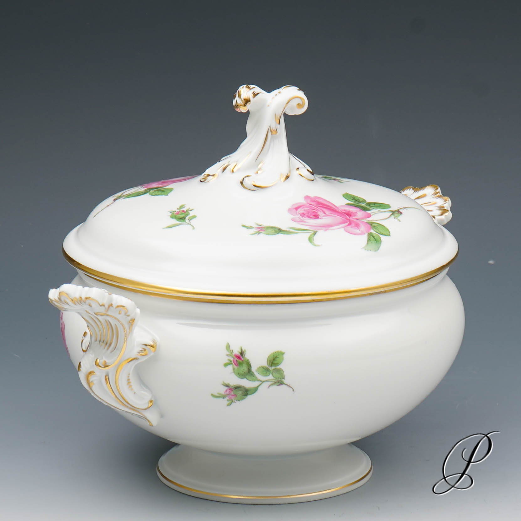 Terrine Meissen im Dekor Rote Rose – Bild 11