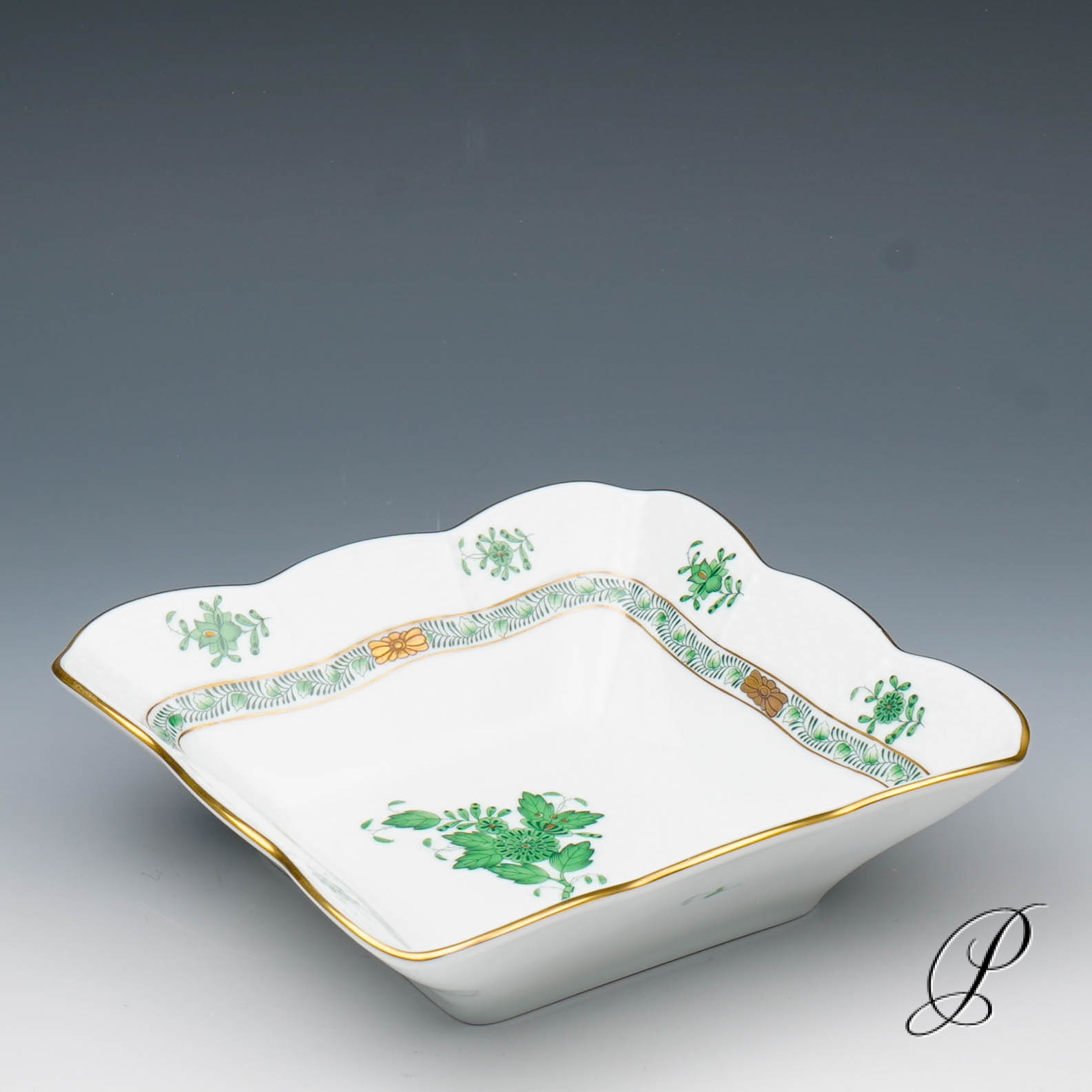 Speiseservice Herend im Dekor Apponyi grün für 12 Personen – Bild 20