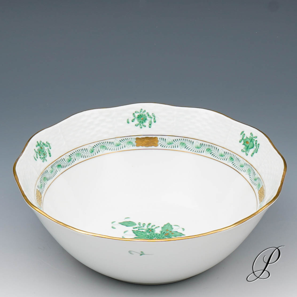 Speiseservice Herend im Dekor Apponyi grün für 12 Personen – Bild 24