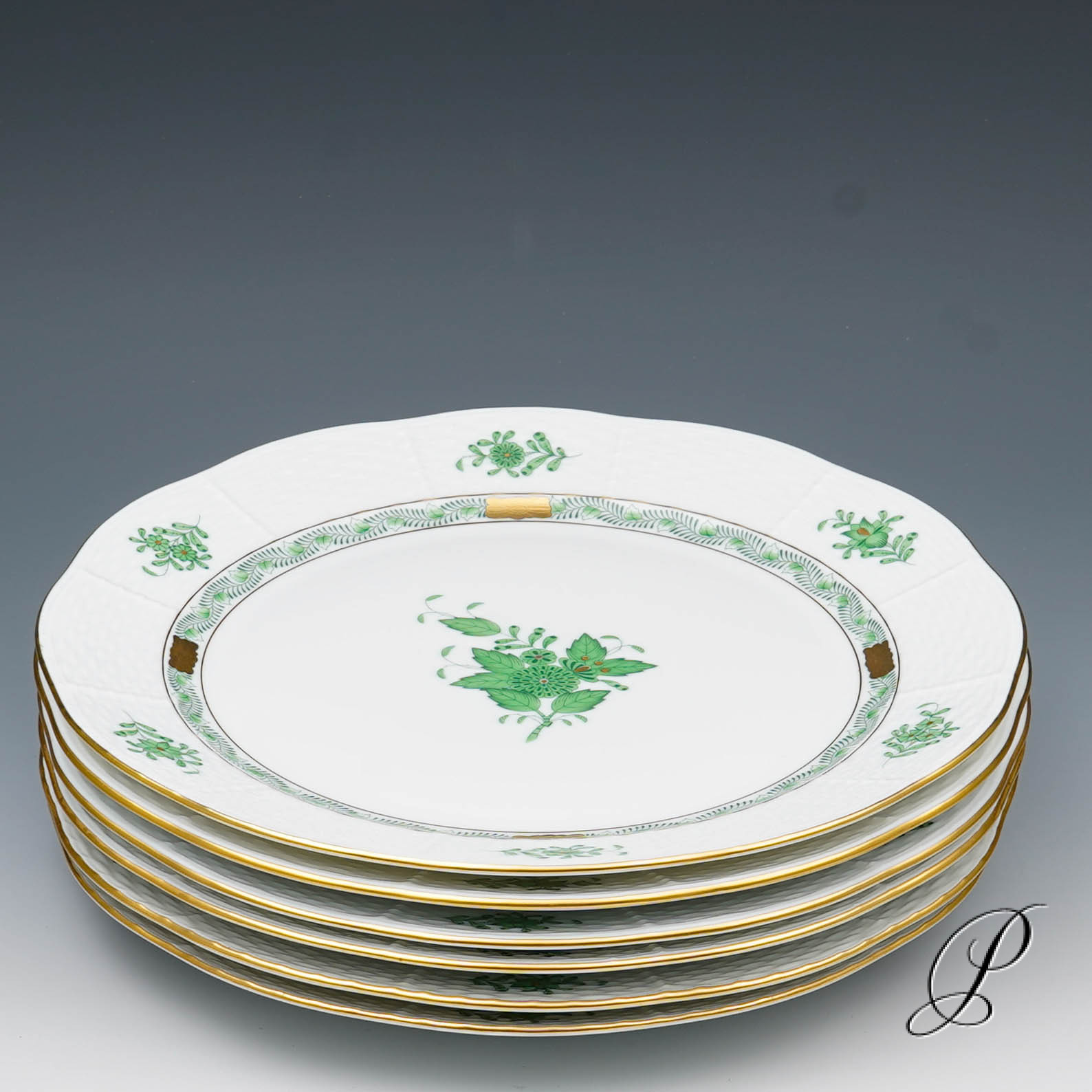 Speiseservice Herend im Dekor Apponyi grün für 12 Personen – Bild 29