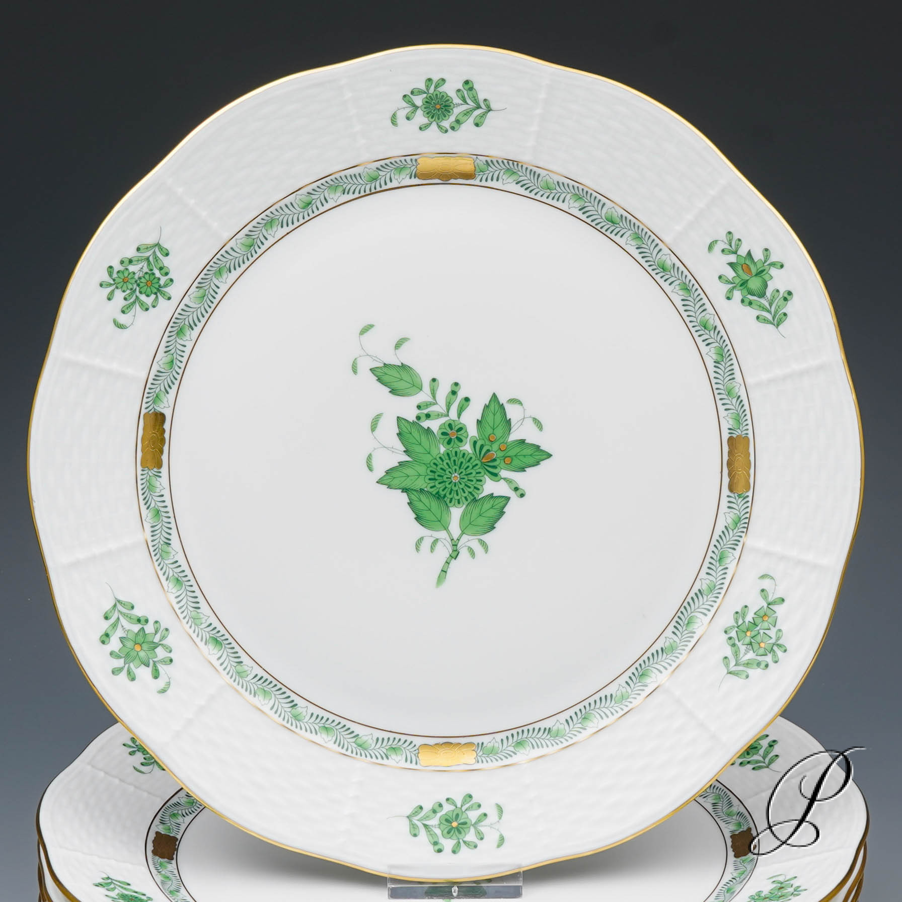 Speiseservice Herend im Dekor Apponyi grün für 12 Personen – Bild 30