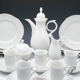 Kaffeeservice Meissen Wellenspiel Relief