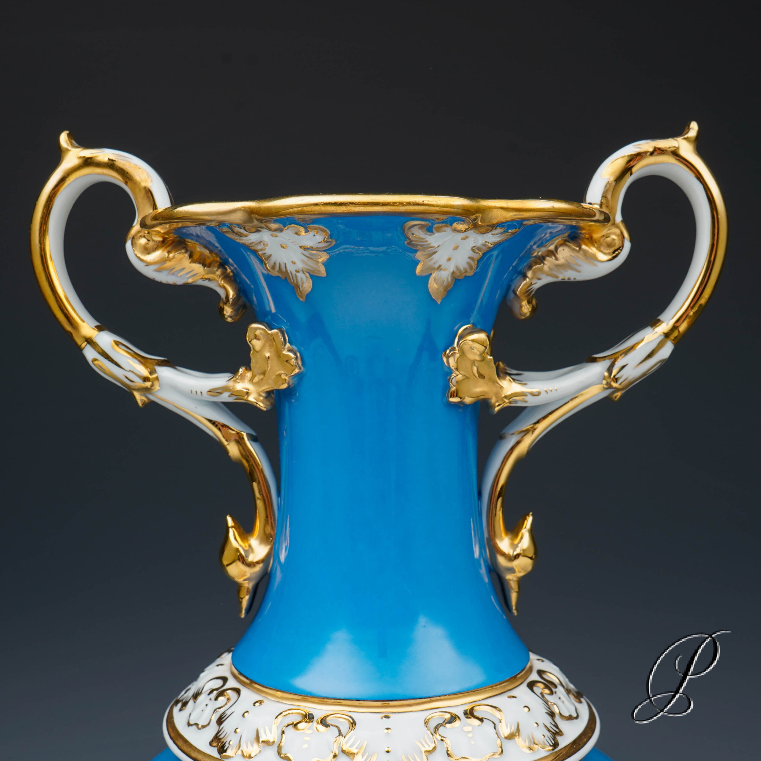 traumhafte Prunkvase Meissen 1.Wahl Knaufzeit um 1880 – Bild 3