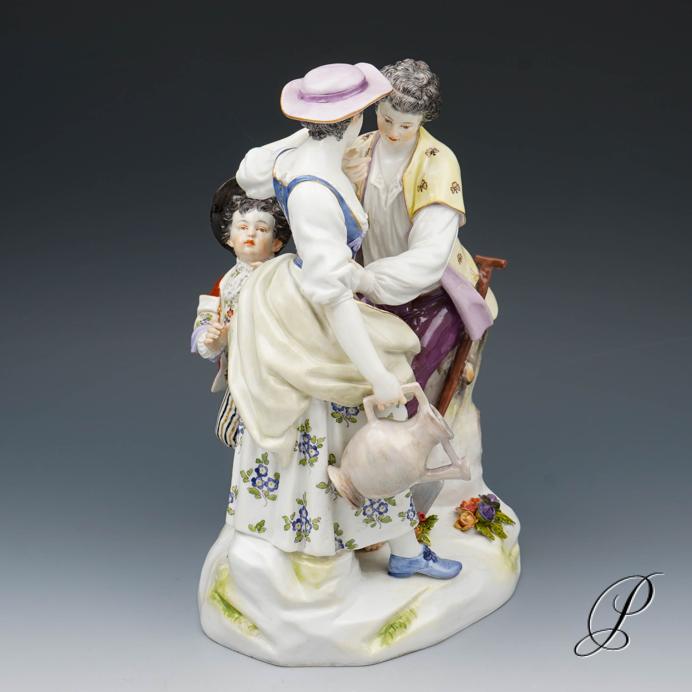 große Figurengruppe Meissen 1.Wahl – Bild 2