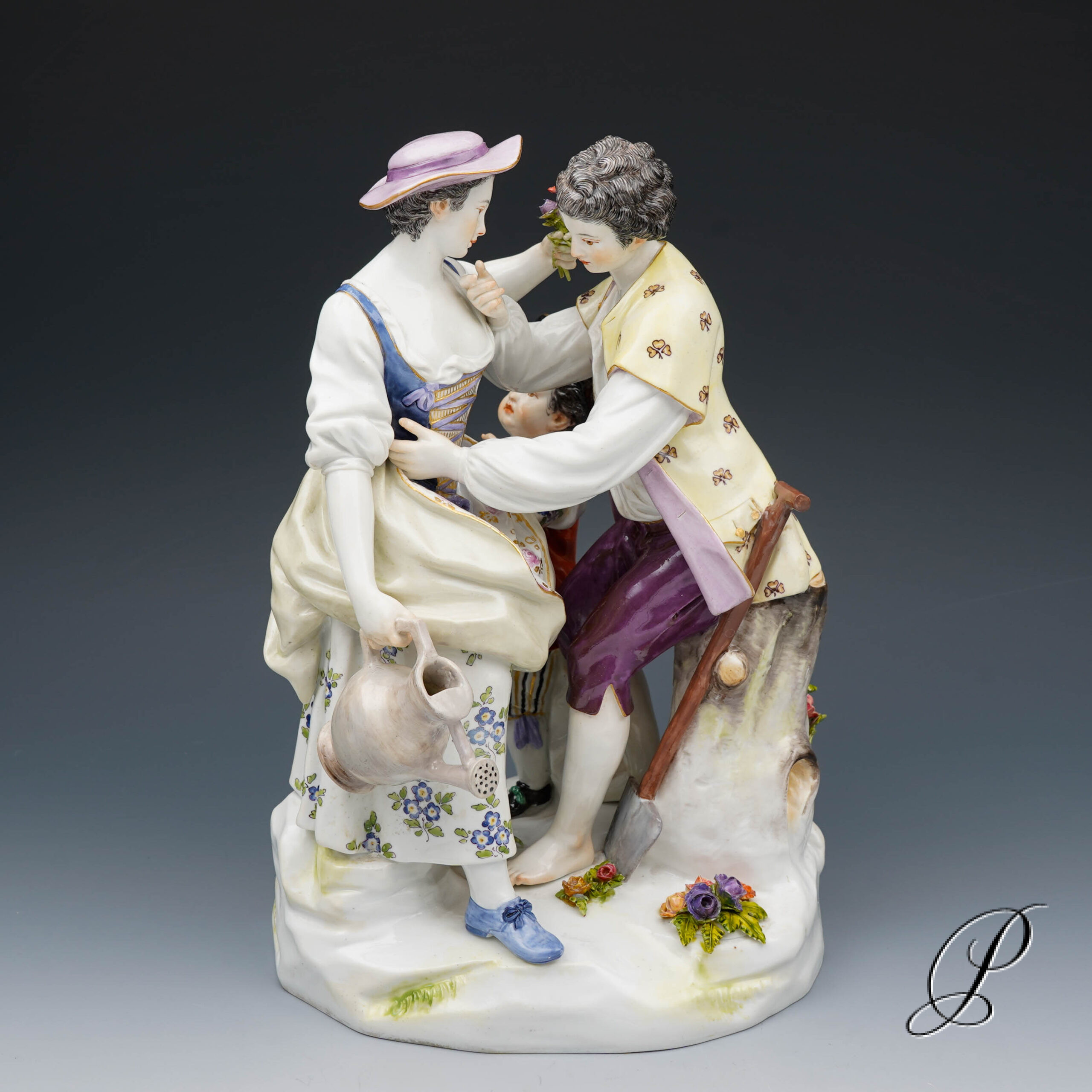 große Figurengruppe Meissen 1.Wahl – Bild 4