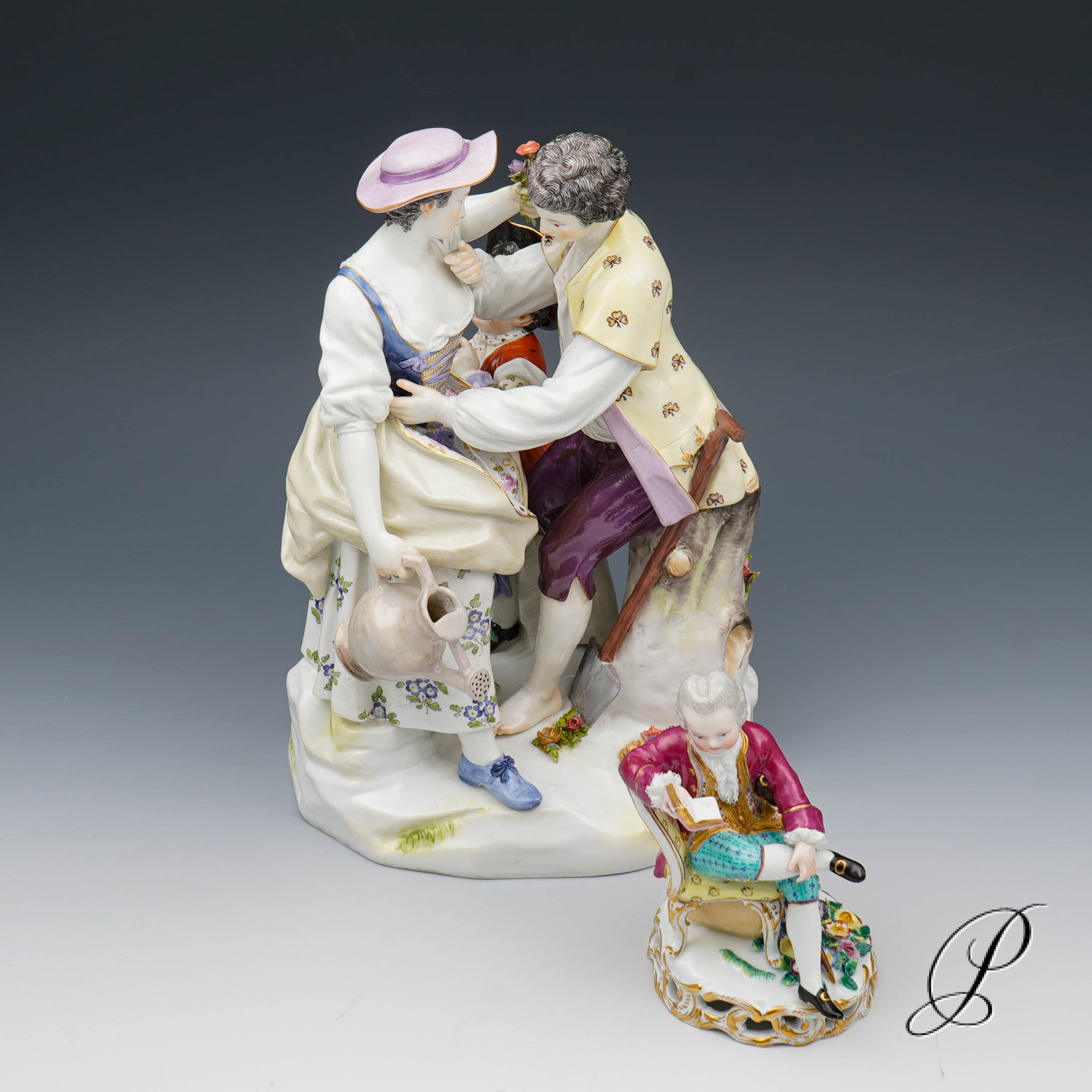 große Figurengruppe Meissen 1.Wahl – Bild 16