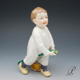 Figur Meissen Hentschelkind Jugendstil um 1910 Jhd.
