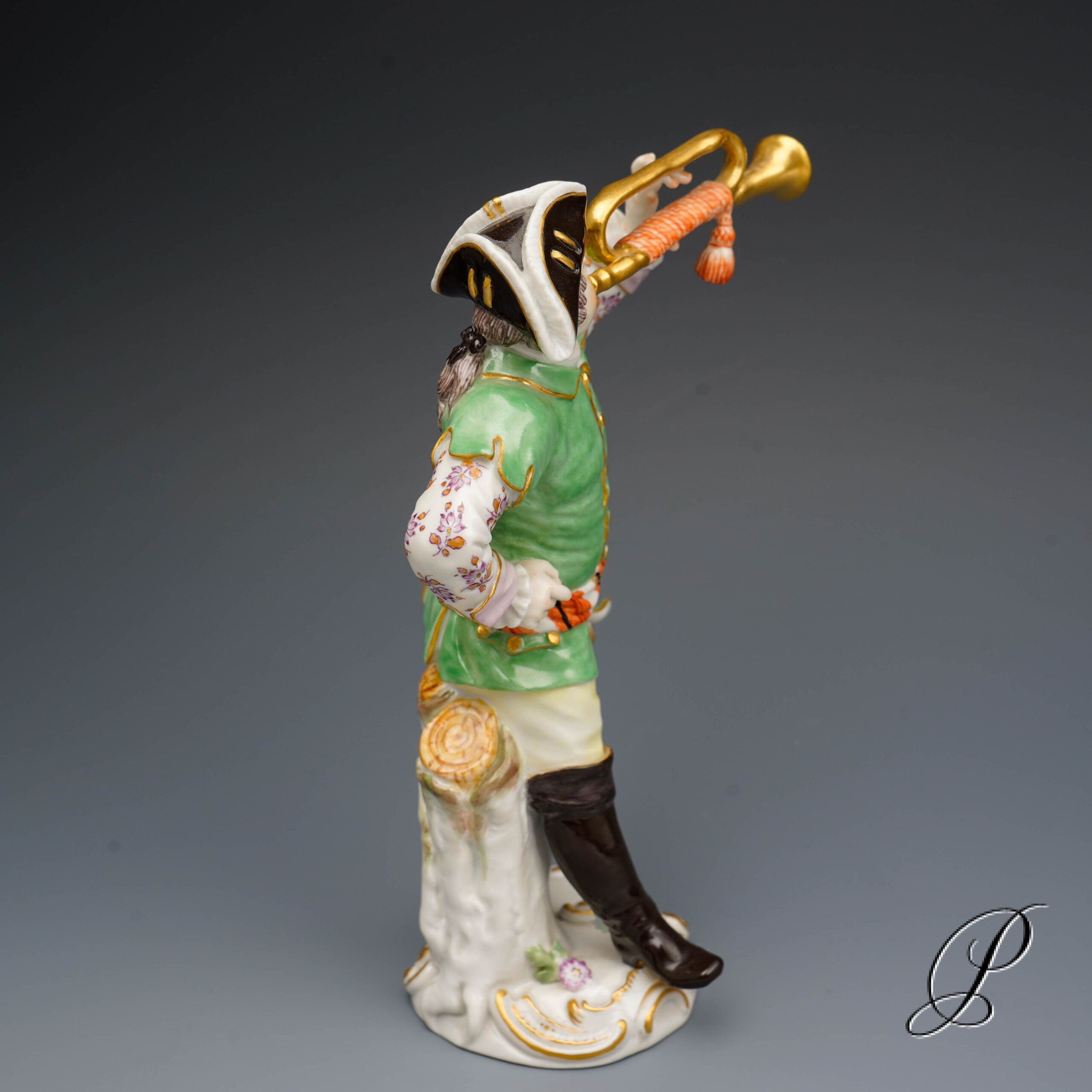 Figur Meissen 1.Wahl - Galante Kapelle "der Trompeter" – Bild 6