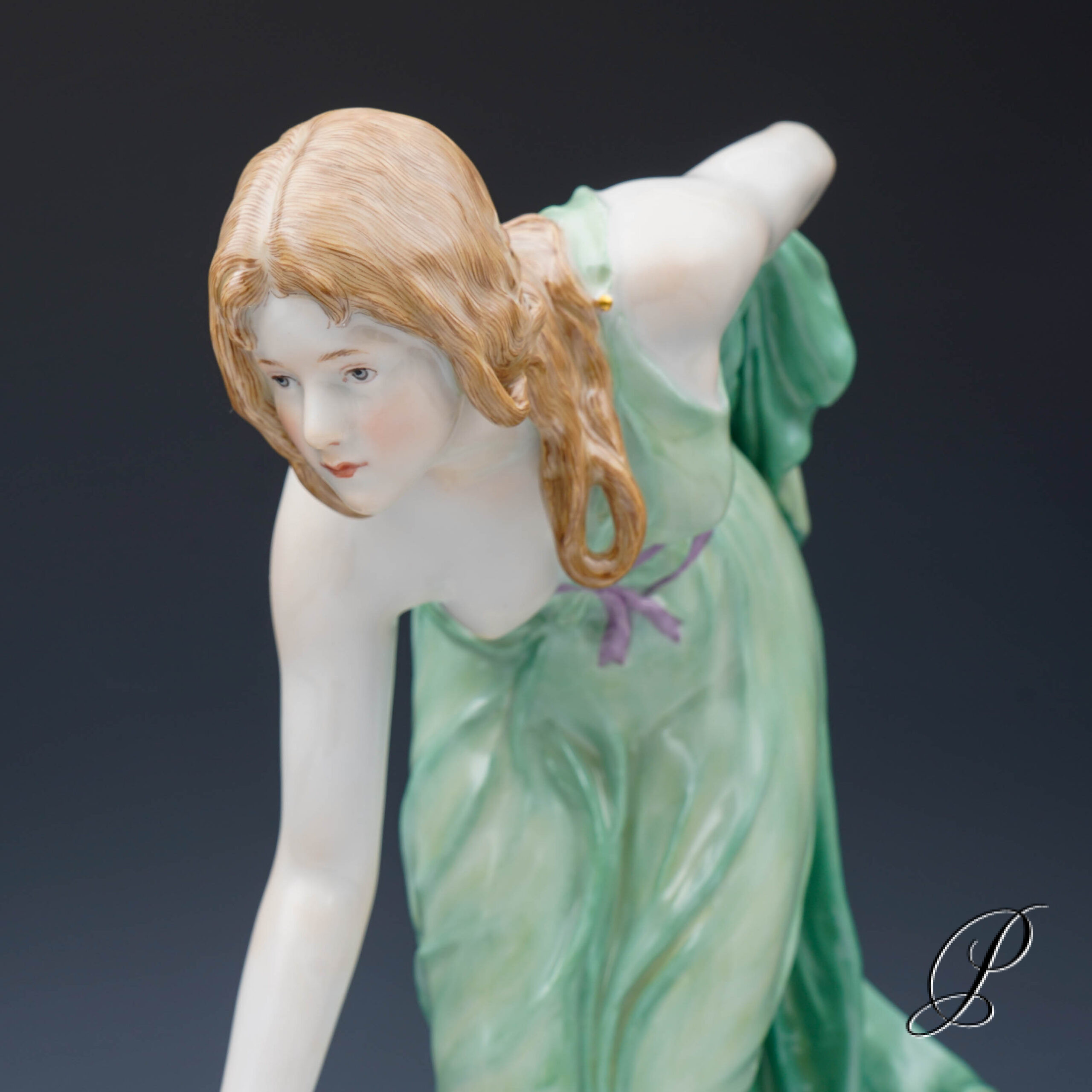 Meissen Figur 1.Wahl die Kugelspielerin - Jugendstil – Bild 3