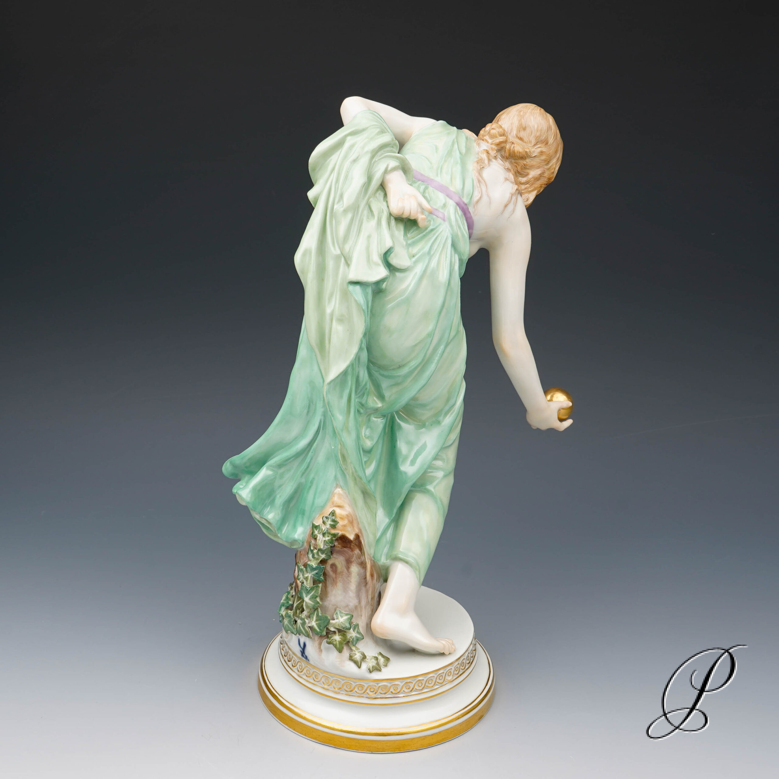 Meissen Figur 1.Wahl die Kugelspielerin - Jugendstil – Bild 9