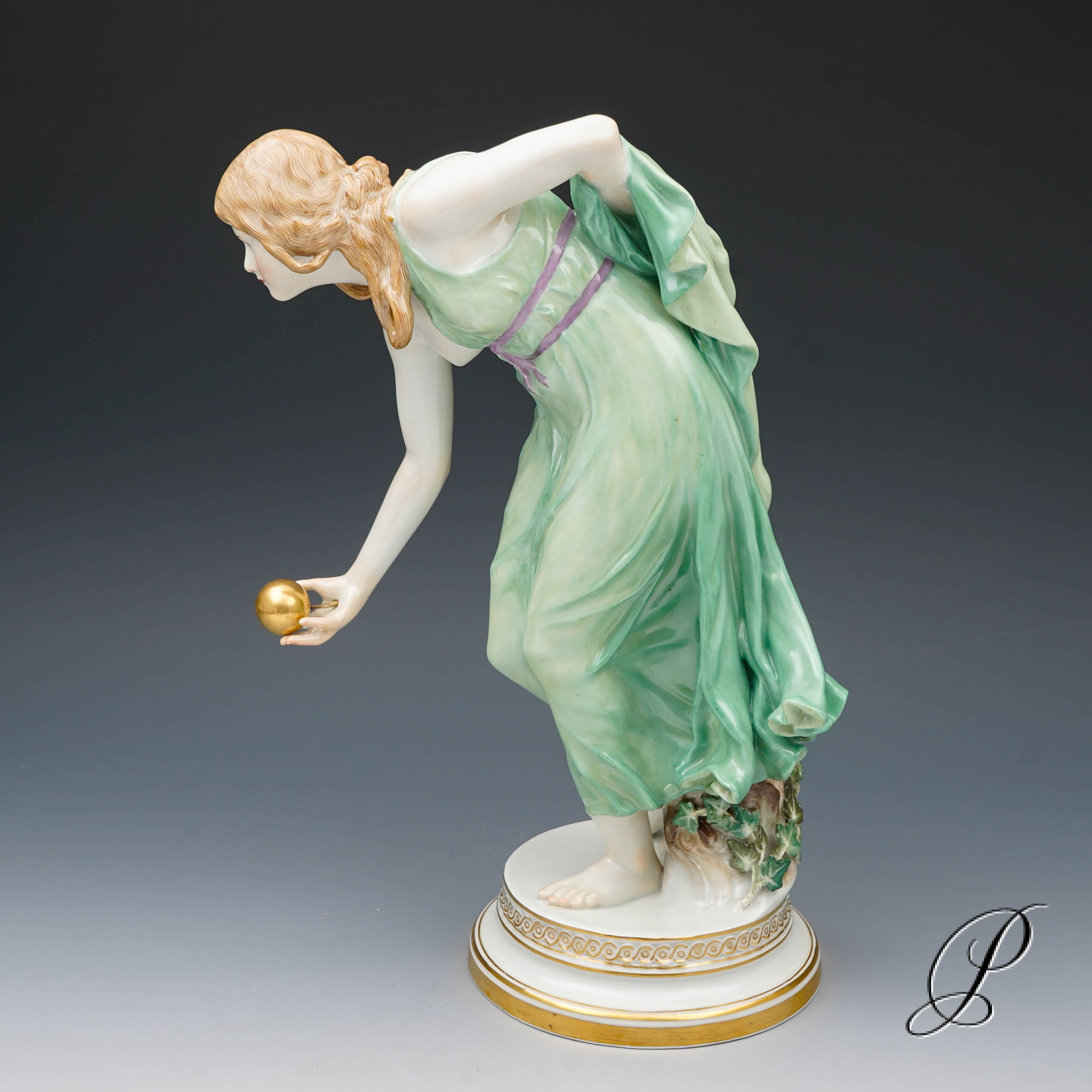 Meissen Figur 1.Wahl die Kugelspielerin - Jugendstil – Bild 13