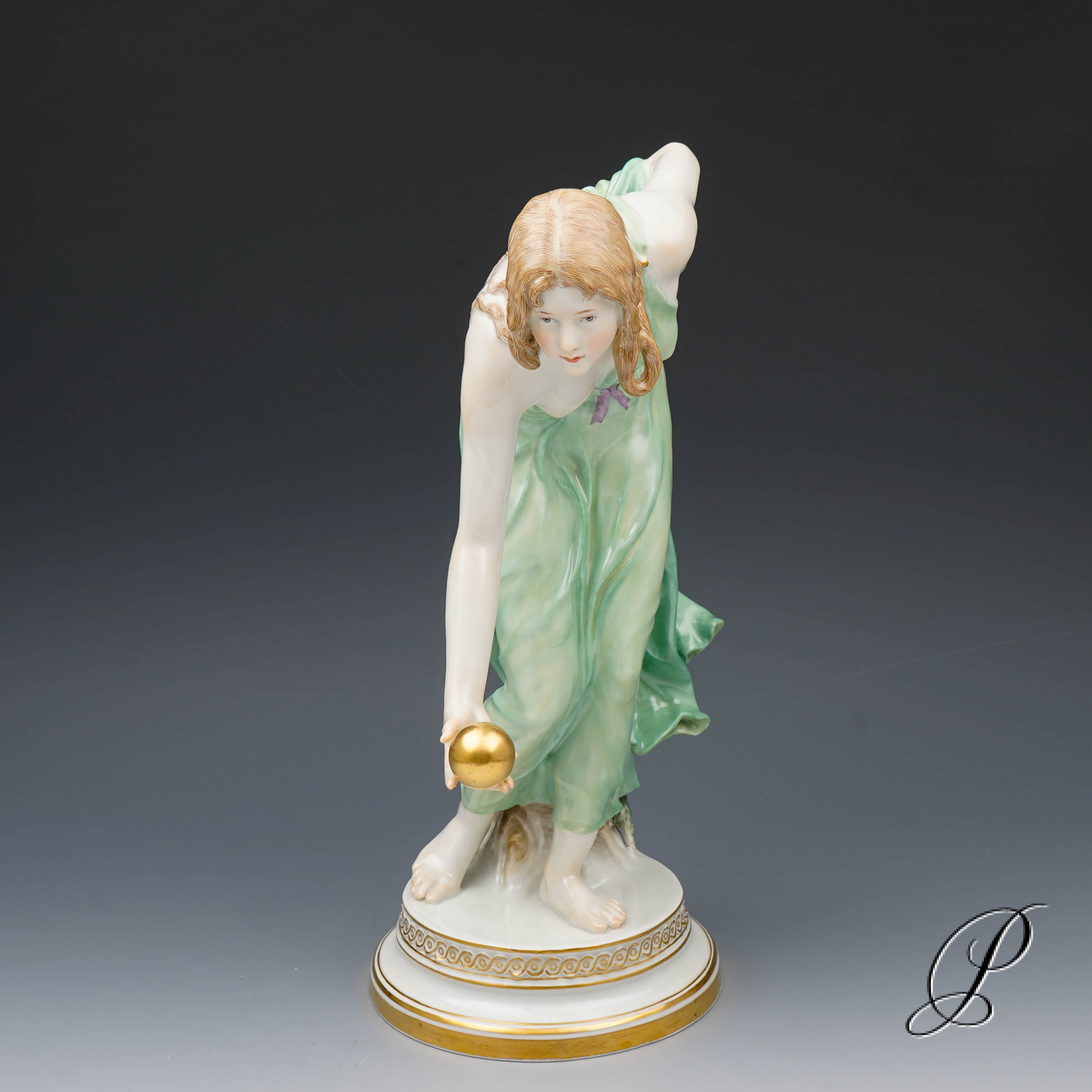 Meissen Figur 1.Wahl die Kugelspielerin - Jugendstil – Bild 16