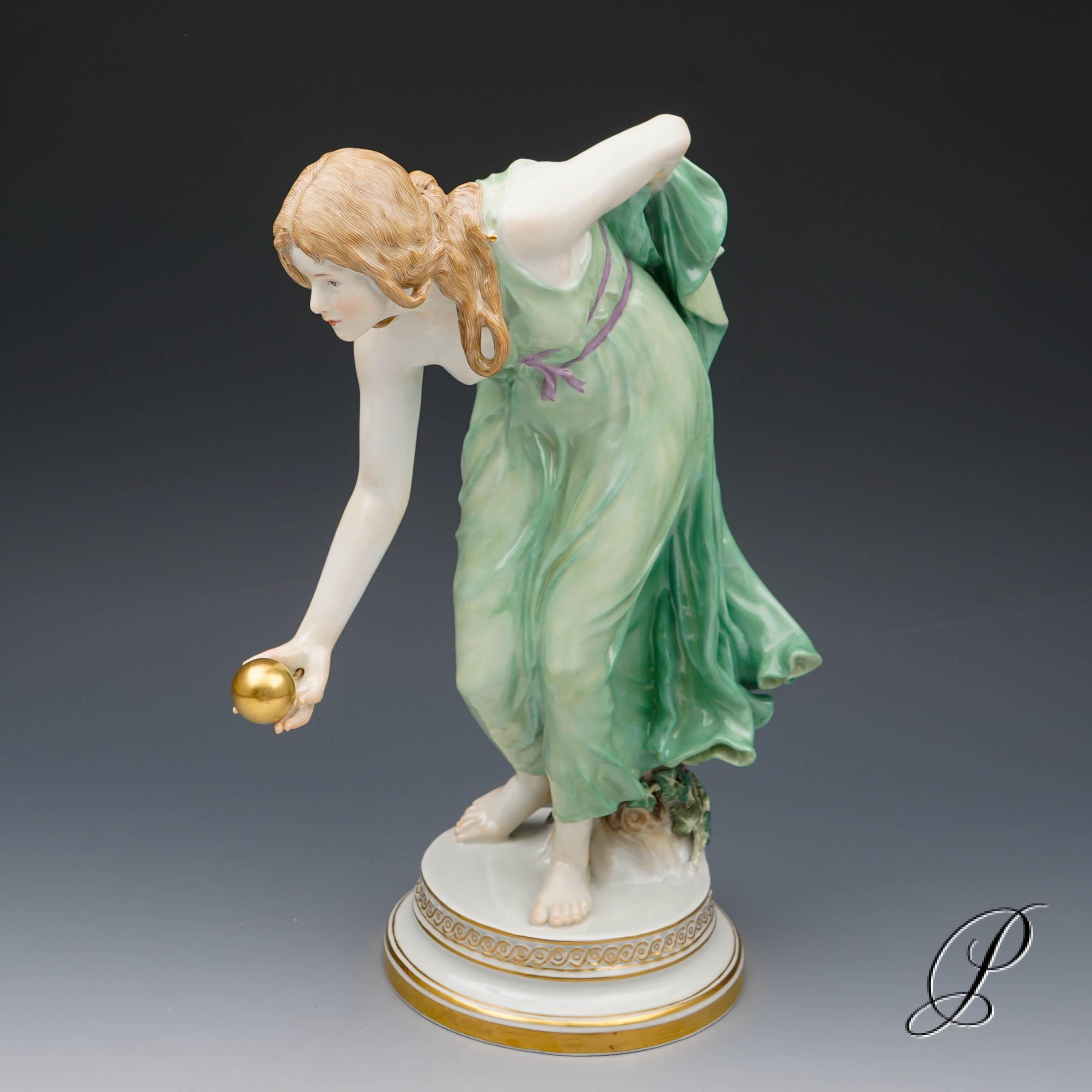 Meissen Figur 1.Wahl die Kugelspielerin - Jugendstil – Bild 17