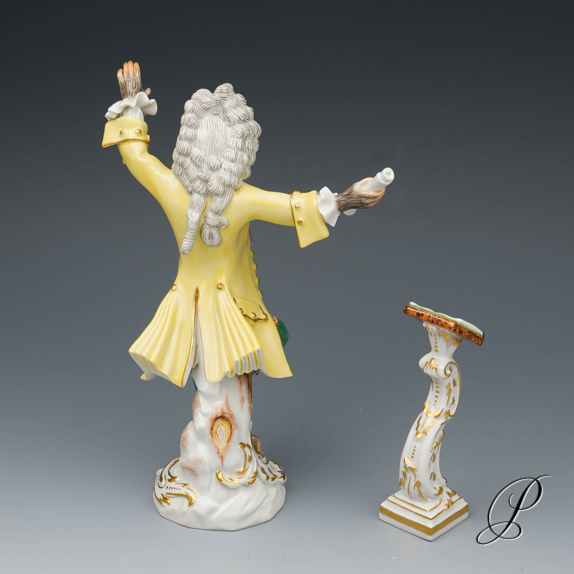 Komplette Affenkapelle Meissen 1.Wahl - 21 Affen plus Notenpult – Bild 21